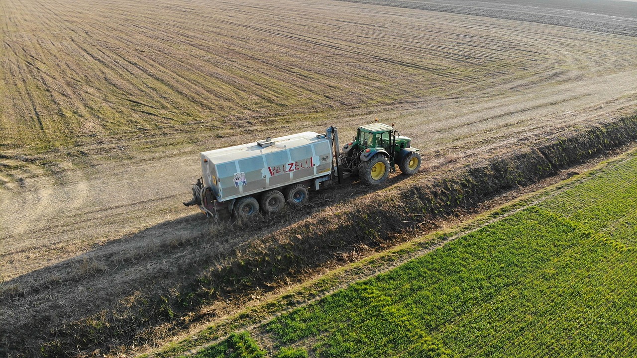 tractor aerial field